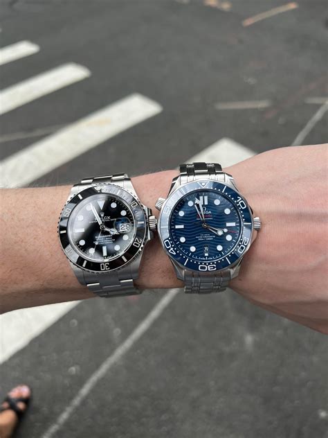 omega speedmaster pro vs rolex submariner|rolex vs omega reddit.